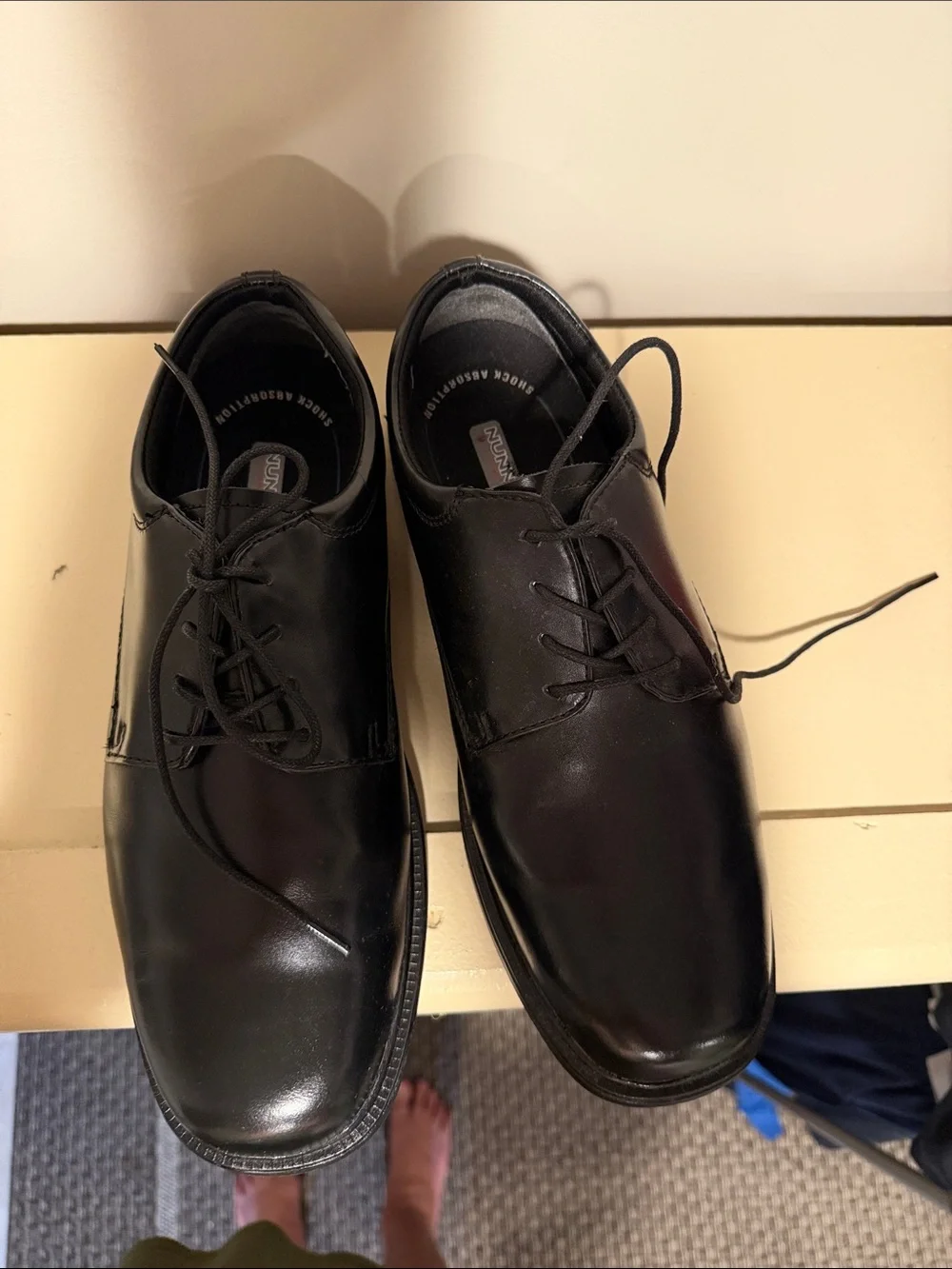 Nunn Bush Black Men's Lace-Up Oxfords